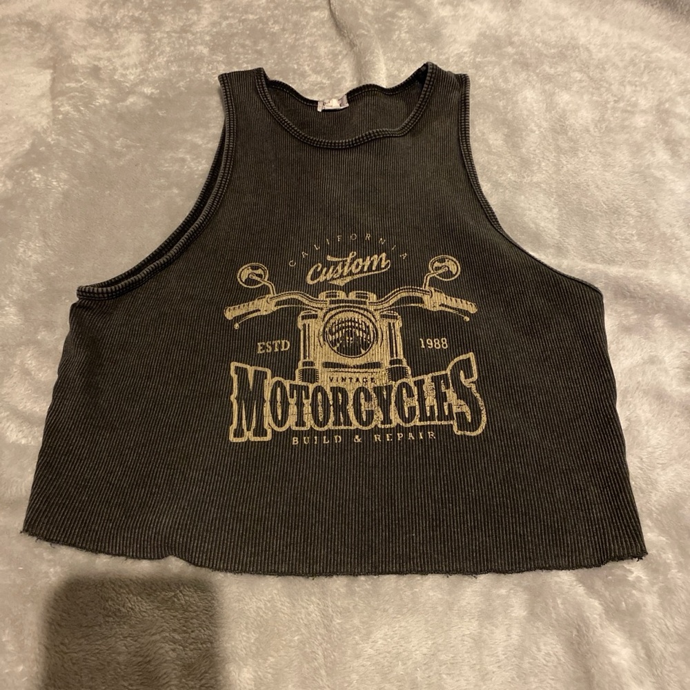 garage cropped tank